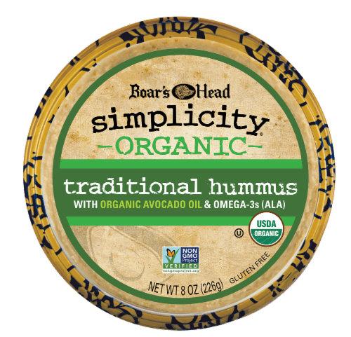 Boar'S Head Simplicity Hummus, Traditional, Organic