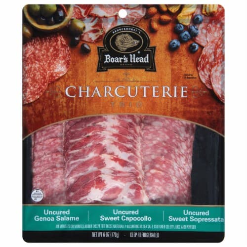 Boars Head Charcuterie Tray Sopressata Capocollo & Salame Trio