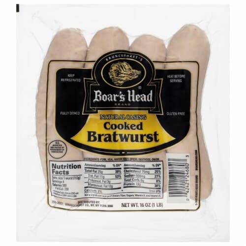 Boars Head Bratwurst Cooked