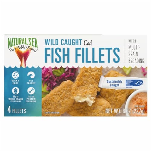 Natural Sea Wild Caught Cod Fillets With Multigrain Breading