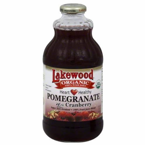 Lakewood Organic Pure Fruit 100% Juice Blend, Pomegranate With Cranberry