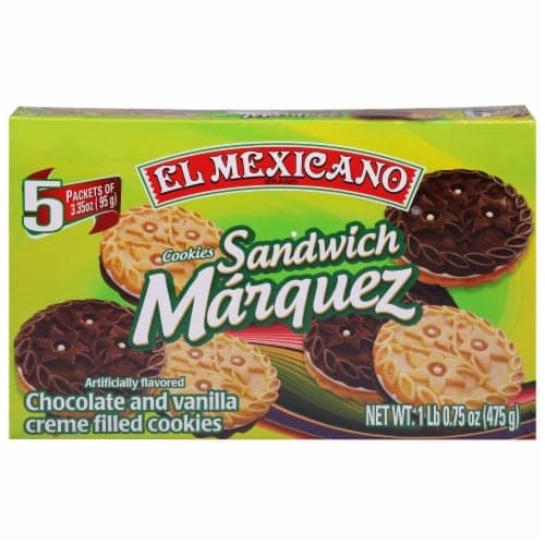 El Mexicano Sandwich Marquez Chocolate And Vanilla Creme Filled Cookies