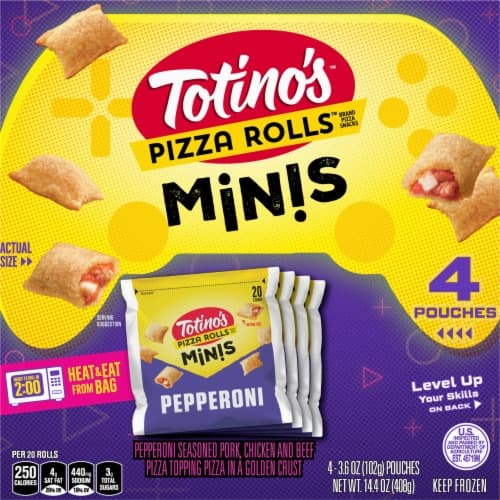 Totino'S Pizza Rolls Pepperoni Mini Snack Bites