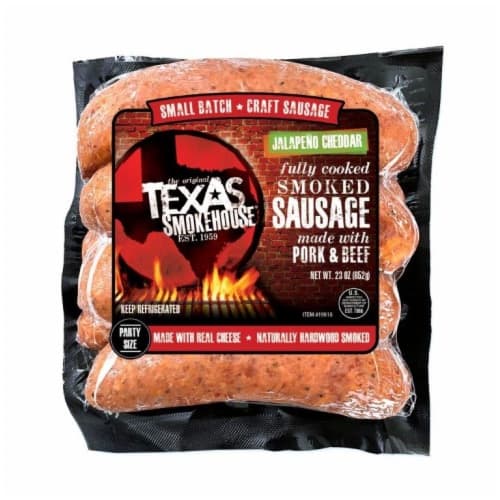 Texas Smokehouse Smoked Sausage, Jalapeno Cheddar