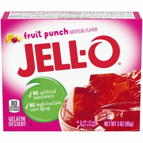 Jell-O Fruit Punch Instant Gelatin Mix
