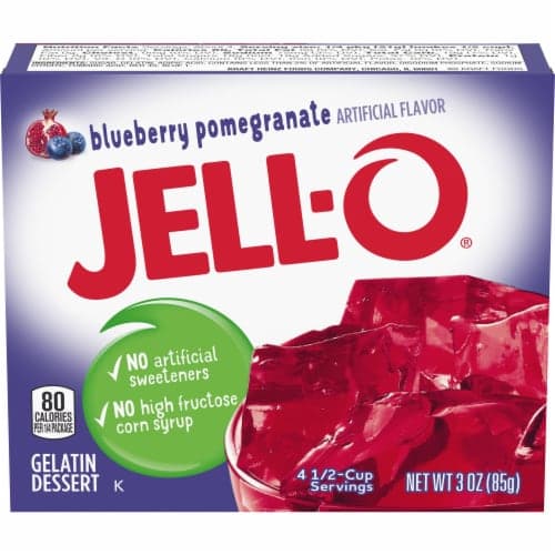 Jell-O Gelatin Dessert, Blueberry Pomegranate