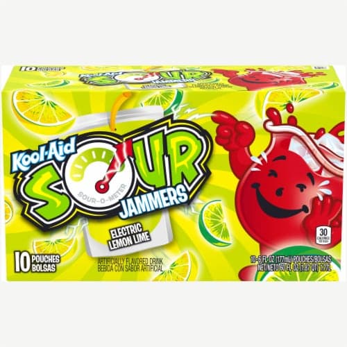Kool-Aid Jammers Sours Lemon-Lime Flavored Drink