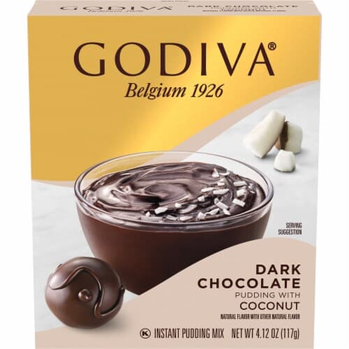 Godiva Dark Chocolate With Coconut Instant Pudding Mix