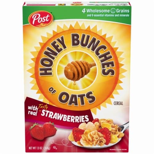Post Honey Bunches Of Oats Real Strawberries Cereal