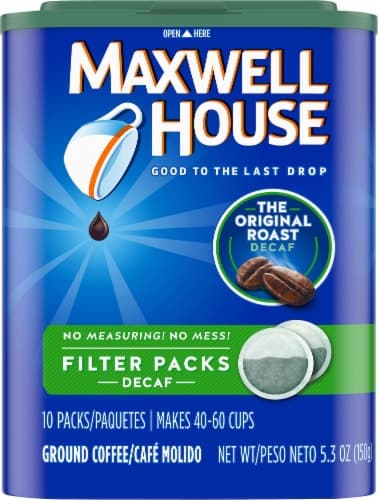 Maxwell House Decaf Original Roast Ground Coffee Filter