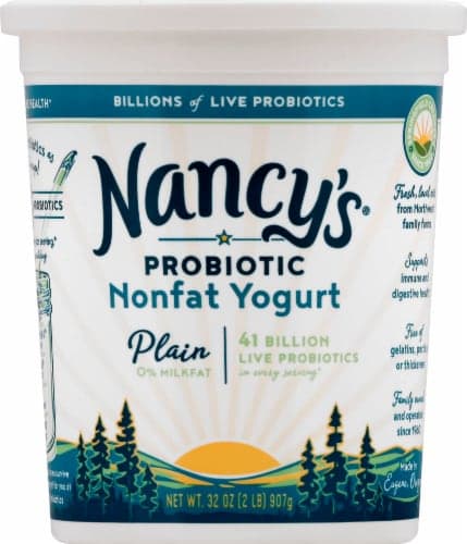 Nancy'S Plain Probiotic Nonfat Yogurt Tub