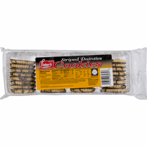 Lieber'S Striped Dainties Cookies