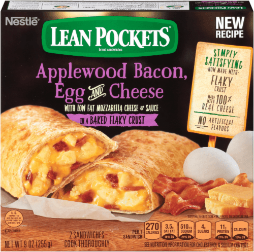 Lean Pockets Sandwiches, Bacon, Egg & Cheese