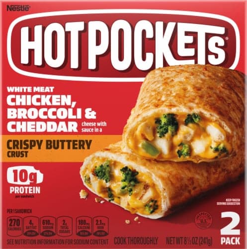 Hot Pockets Sandwiches, Chicken, Broccoli & Cheddar