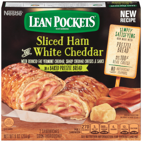 Lean Pockets Sandwiches, Whole Grain Crust, Ham & Cheese
