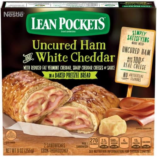 Lean Pockets Uncured Ham & White Cheddar Sandwich