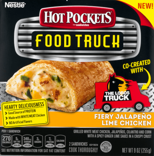 Hot Pockets Food Truck Sandwich Fiery Jalapeno Lime Chicken