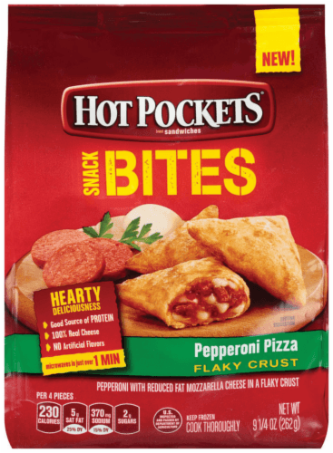 Hot Pockets Snack Bites, Pepperoni Pizza, Flaky Crust