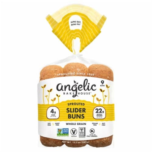 Angelic Bakehouse 7 Sprouted Whole Grains Slider Buns Bag