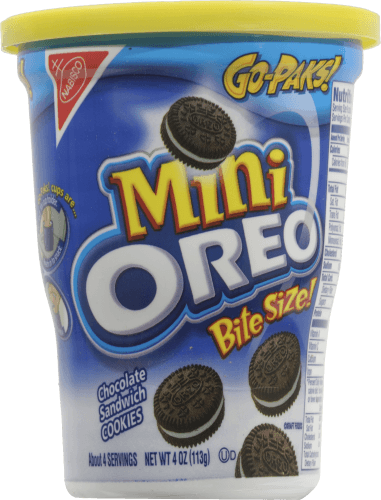 Oreo Go-Paks! Mini Cookies, Sandwich, Chocolate, Bite Size!
