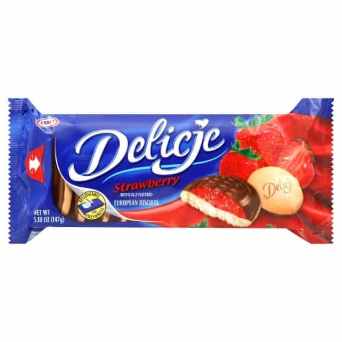 E. Wedel Delicje Strawberry European Biscuits