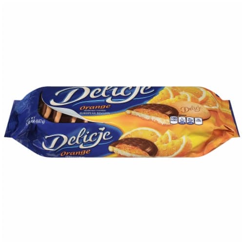 Delicje Orange European Sponge Biscuit Cookies