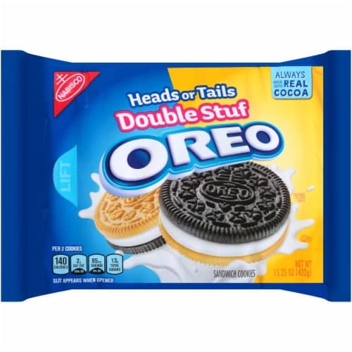 Oreo Double Stuff Cookies, Sandwich, Heads Or Tails