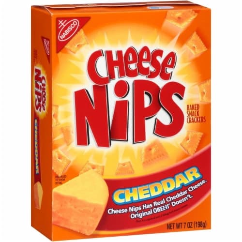 Cheese Nips Baked Snack Crackers, Cheddar