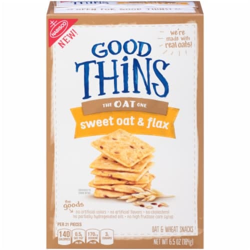 Good Thins: The Oat One - Sweet Oat & Flax Crackers