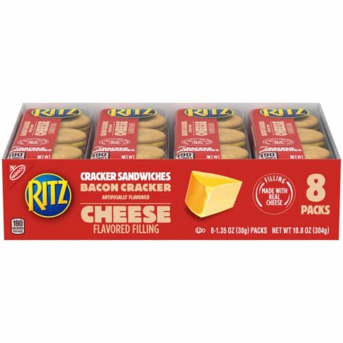 Ritz Cracker Sandwiches, Bacon With Cheese