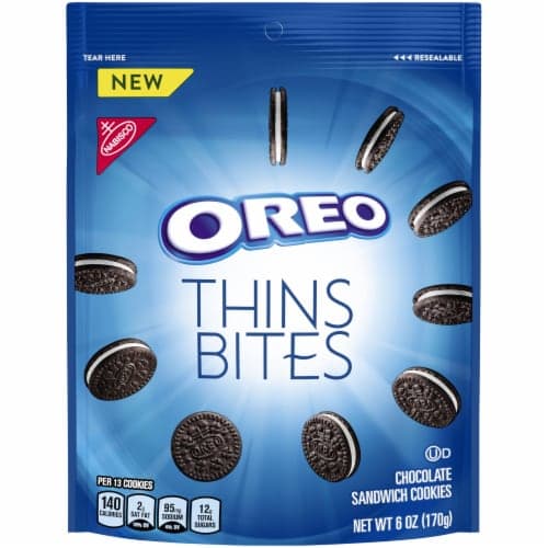 Nabisco Oreo Thins Bites Chocolate Sandwich Cookies