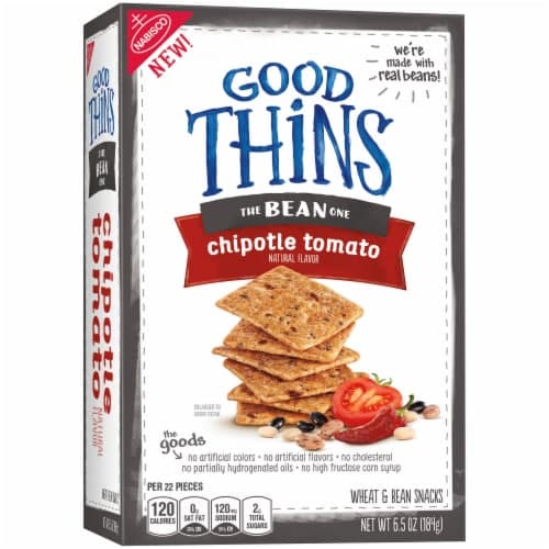 Good Thins Wheat & Bean Snacks, The Bean One, Chipotle Tomato