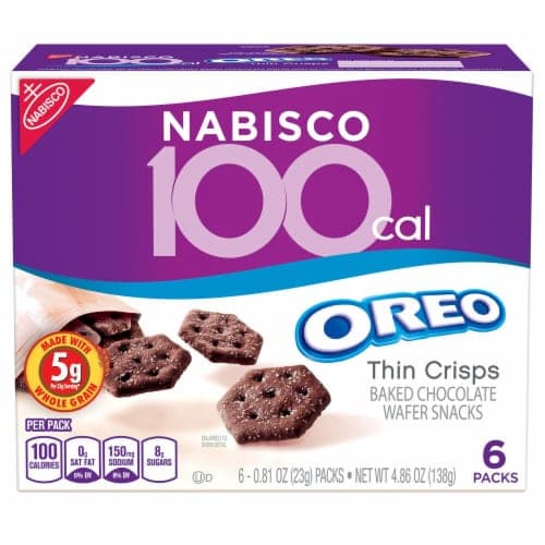 Oreo Wafer Snacks, Baked Chocolate, Thin Crisps