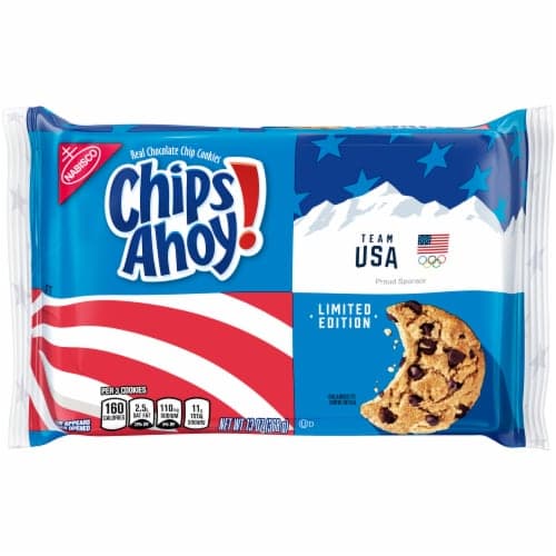 Nabisco Chips Ahoy! Original Chocolate Chip Cookies Limited Edition Team Usa. Tray