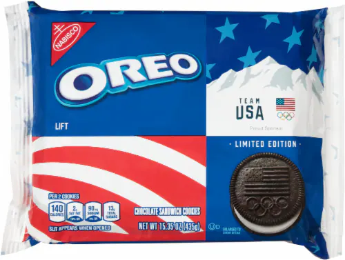 Oreo Team Usa Limited Edition Chocolate Sandwich Cookies