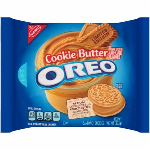 Nabisco Oreo Limited Edition Cookie Butter Sandwich Cookies. Tray