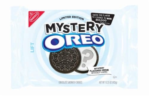 Nabisco Limited Edition Mystery Oreo Chocolate Sandwich Cookies Mystery Flavor Creme