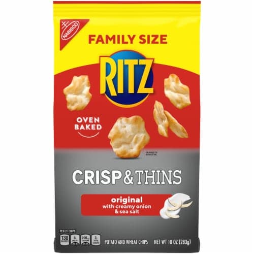 Ritz Crisp And Thins Original With Creamy Onion And Sea Salt