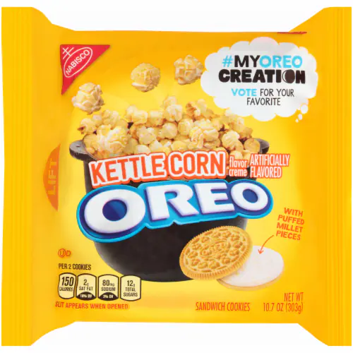 Nabisco Sandwich Cookies, Kettle Corn Flavor Creme