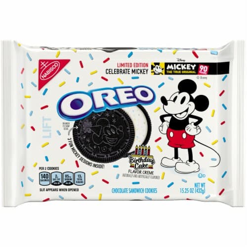Oreo Cookies, Chocolate Sandwich, Mickey, Birthday Cake Flavor Creme