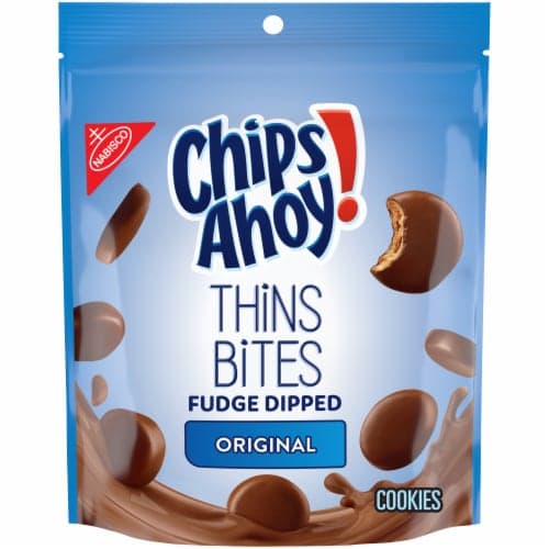 Nabisco Chips Ahoy Thins Bites Original Fudge Dipped Cookies