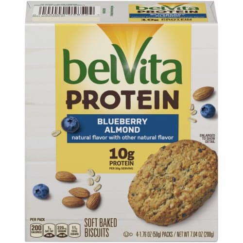 Belvita Protein Blueberry Almond Soft Baked Biscuits
