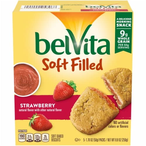 Belvita Soft Filled Strawberry Soft Baked Biscuits 