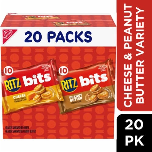 Ritz Bits Cheese And Ritz Bits Peanut Butter Cracker Sandwiches Variety
