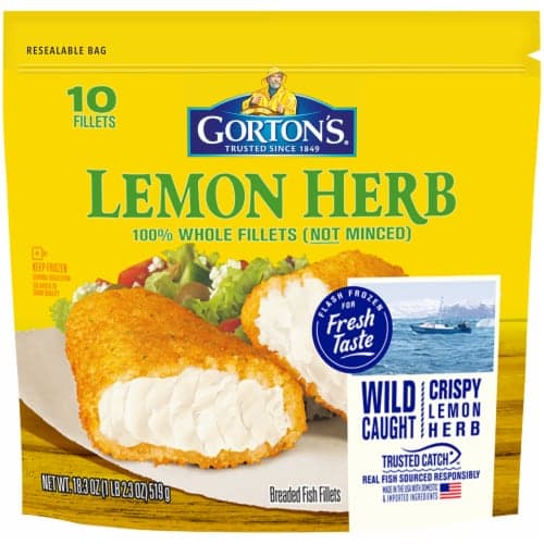Gorton'S Fish Fillets, Lemon Herb