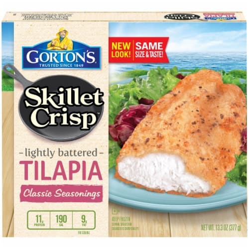 Gorton'S Skillet Crisp Lightly Battered Tilapia Classic Seasonings