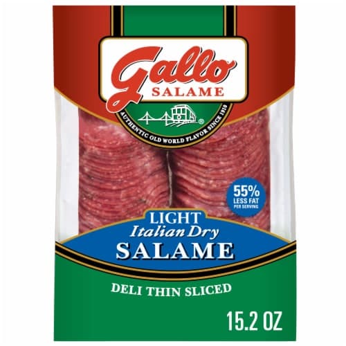 Gallo Salame Deli Thin Sliced Light Italian Dry Salame