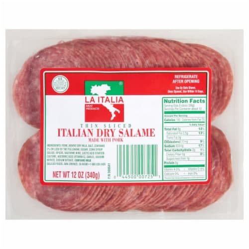 La Italia Thin Sliced Italian Dry Salami