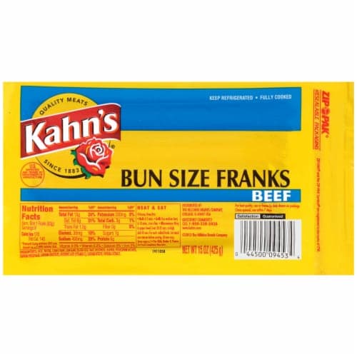 Kahn'S Bun Size Beef Franks