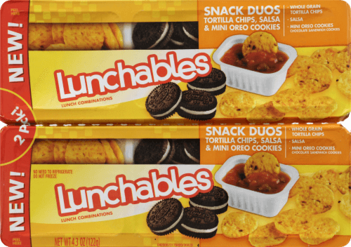 Lunchables Snack Duos Lunch Combinations, Tortilla Chips, Salsa & Mini Oreo Cookies